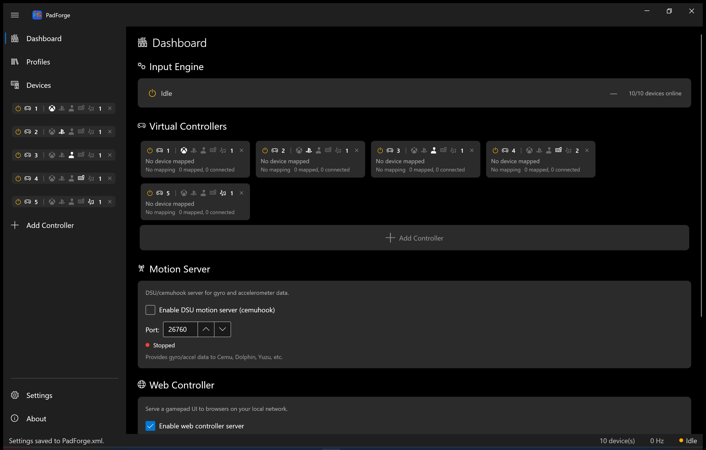 PadForge Dashboard