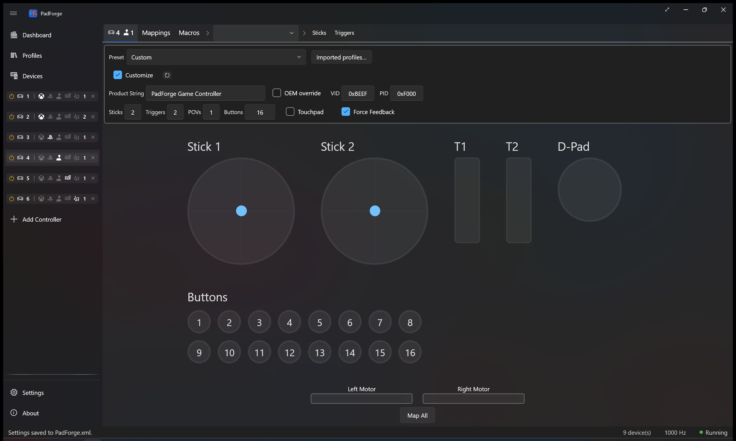 Extended Virtual Controller