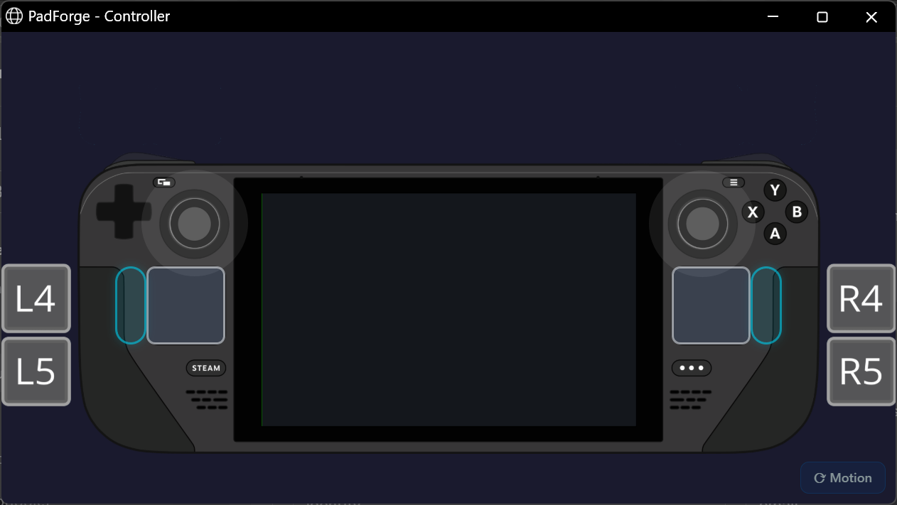 The Steam Deck layout